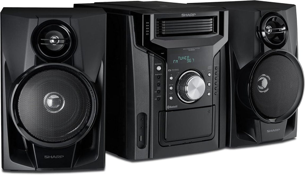 CD-BH950 240W 5-way mini bookshelf speaker system with cassette deck and Bluetooth