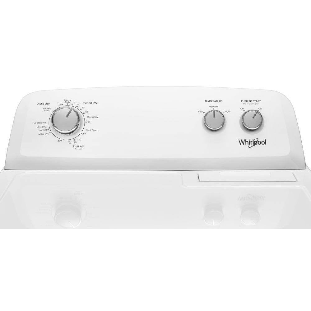 Whirlpool 7.0 cu. ft. electric clothes dryer, AutoDry™ system, Wrinkle Shield™, white (2025 model year)