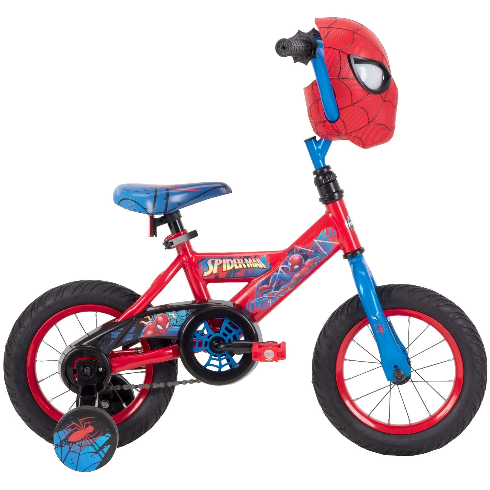 Huffy Marvel Spider-Man 12″ children's bicycle with training wheels, steel frame, ages 3-5